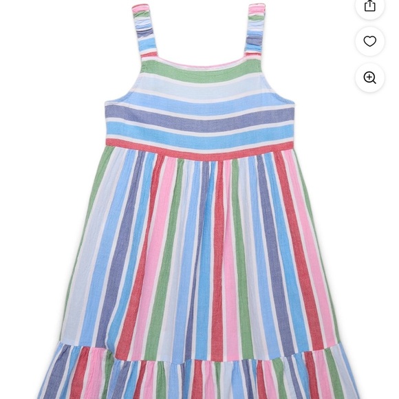 Wonder Nation Multicolor Striped Kids Dress - Picture 2 of 11
